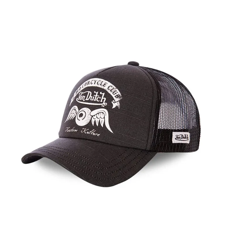 cafe 4 racer - Von Dutch Trucker cap Crew8 black  - Von Dutch Caps 