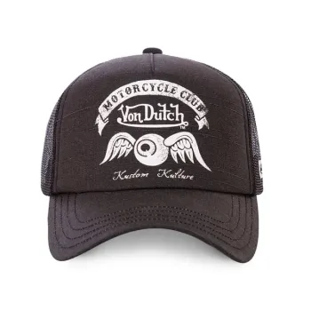 cafe 4 racer - Von Dutch Trucker cap Crew8 black  - Von Dutch Caps 