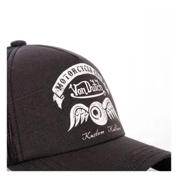 cafe 4 racer - Von Dutch Trucker cap Crew8 black  - Von Dutch Caps 