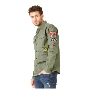 cafe 4 racer - Von Dutch Rebel shirt green - Von Dutch Shirts 