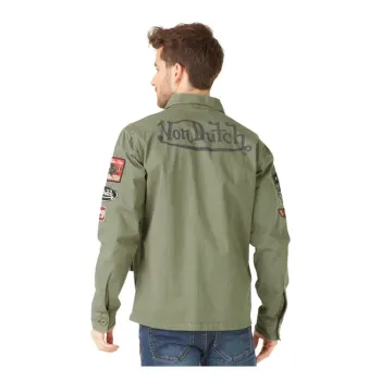 cafe 4 racer - Von Dutch Rebel shirt green - Von Dutch Shirts 