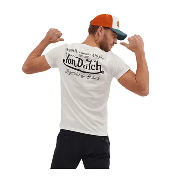 cafe 4 racer - Von Dutch Eye tričko biele - Von Dutch Tričká 