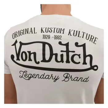 cafe 4 racer - Von Dutch Eye tričko biele - Von Dutch Tričká 