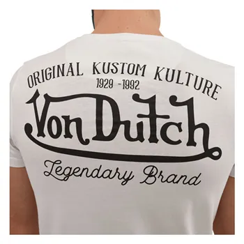 cafe 4 racer - Von Dutch Eye tričko biele - Von Dutch Tričká 