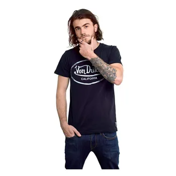cafe 4 racer - Von Dutch Aaron logo t-shirt black - Von Dutch T-Shirts 