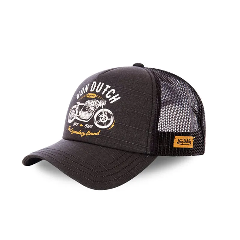 cafe 4 racer - Von Dutch Trucker cap Crew9 black - Von Dutch Šiltovka 