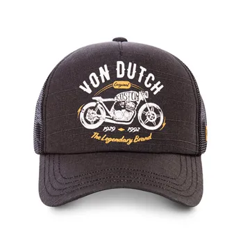 cafe 4 racer - Von Dutch Trucker cap Crew9 black - Von Dutch Šiltovka 