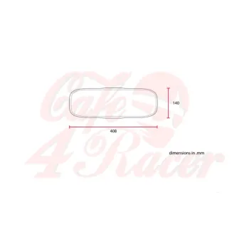cafe 4 racer - Universal Front Fender ABS No3L - C-RACER Plastic 