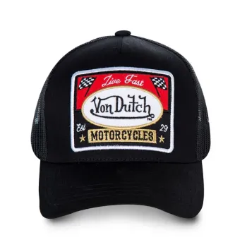 cafe 4 racer - Von Dutch baseballová čiapka Black - Von Dutch Šiltovka 