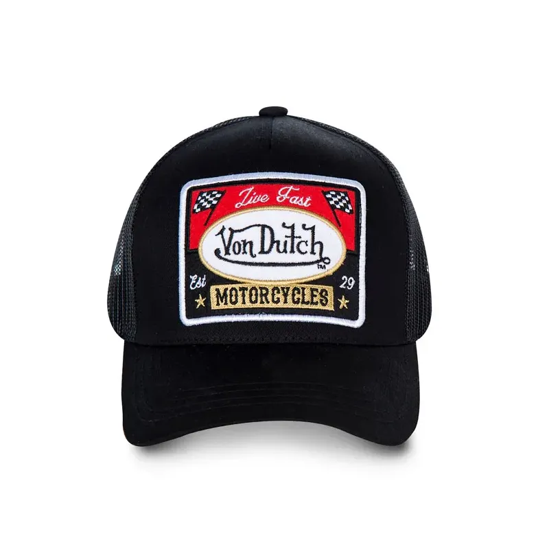 cafe 4 racer - Von Dutch baseballová čiapka Black - Von Dutch Šiltovka 