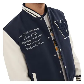 cafe 4 racer - Von Dutch  Vars jacket blue/white - Von Dutch Jackets 