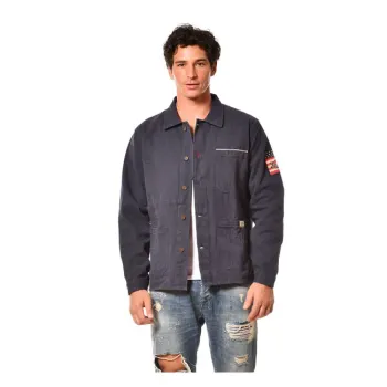 cafe 4 racer - Von Dutch Capt shirt blue - Von Dutch Shirts 