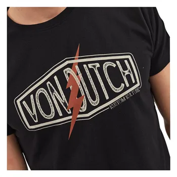 cafe 4 racer - Von Dutch Flash tričko čierne - Von Dutch Tričká 