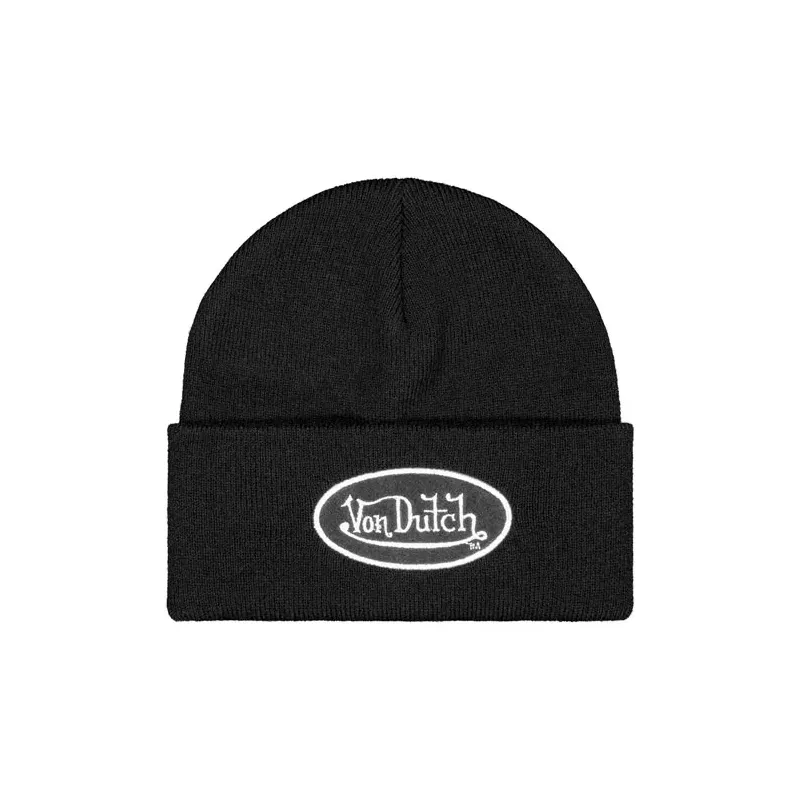 cafe 4 racer - Von Dutch Logo beanie black - Von Dutch Beanies 