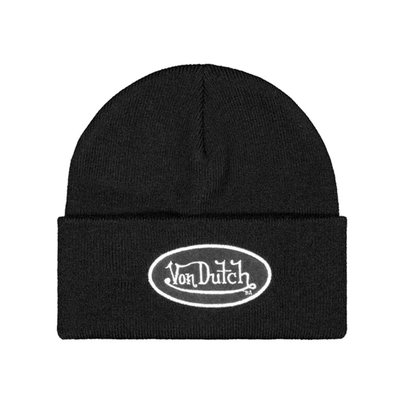 cafe 4 racer - Von Dutch Logo čiapka čierna - Von Dutch Zimné čiapky 