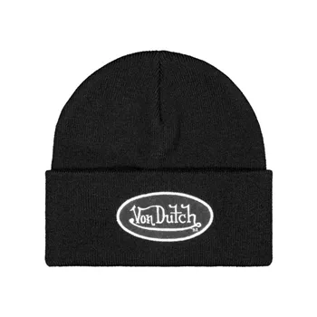 cafe 4 racer - Von Dutch Logo beanie black - Von Dutch Beanies 