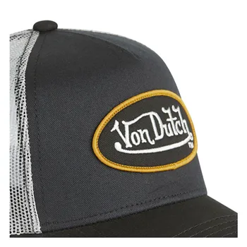cafe 4 racer - Von Dutch Klasická čiapka tmavo šedá - Von Dutch Šiltovka 