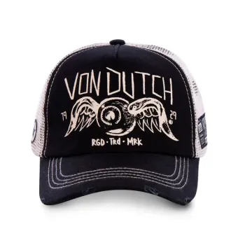 cafe 4 racer - Von Dutch Posádková čiapka čierna - Von Dutch Kšiltovky 