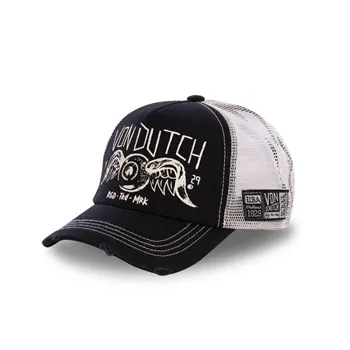 cafe 4 racer - Von Dutch Posádková čiapka čierna - Von Dutch Kšiltovky 
