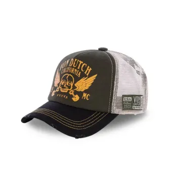 cafe 4 racer - Kšiltovka Von Dutch Logo světle khaki - Von Dutch Šiltovka 