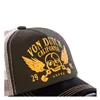 cafe 4 racer - Von Dutch Crew cap black/orange - Von Dutch Caps 