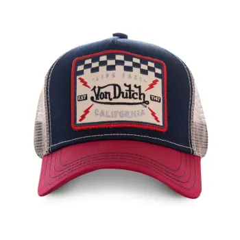 cafe 4 racer - Von Dutch Square čiapka námorná červená - Von Dutch Kšiltovky 