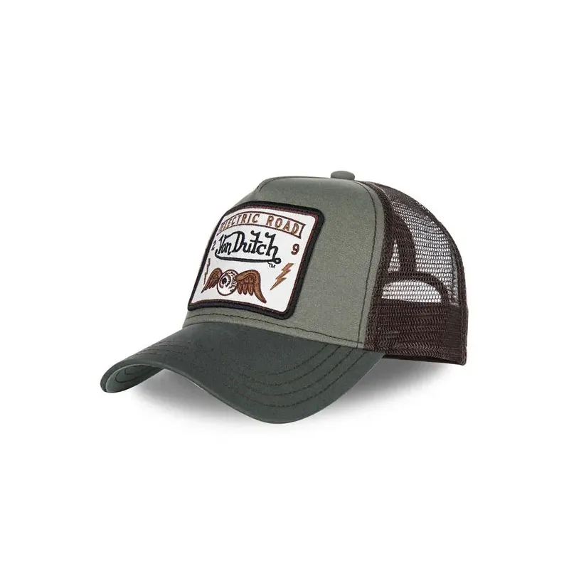 cafe 4 racer - Von Dutch Square cap kaki - Von Dutch Caps 