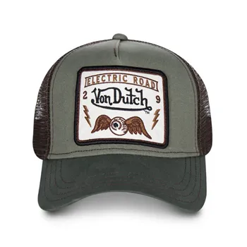 cafe 4 racer - Von Dutch Square cap kaki - Von Dutch Caps 