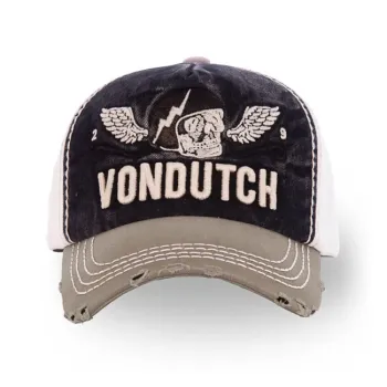 cafe 4 racer - Von Dutch Xavier cap kaki/black - Von Dutch Caps 
