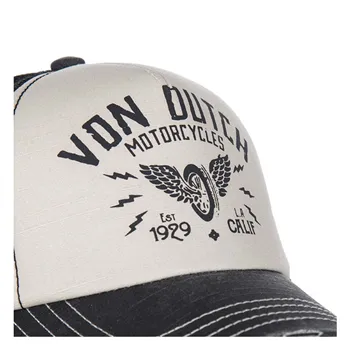 cafe 4 racer - Von Dutch Klasická čiapka tmavo šedá - Von Dutch Šiltovka 
