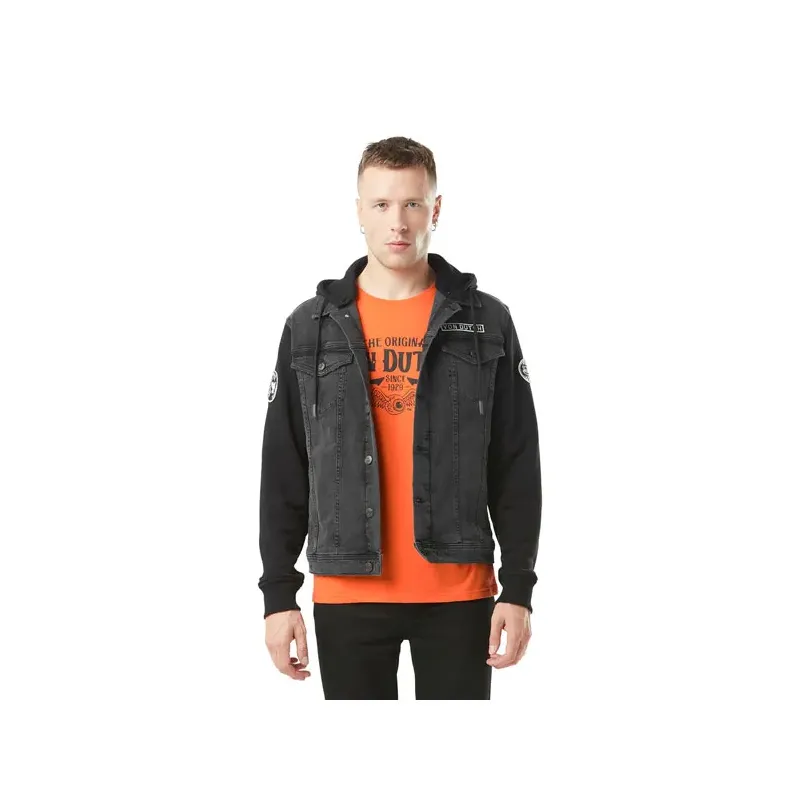 cafe 4 racer - Von Dutch Denim jacket black - Von Dutch Bundy 