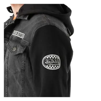 cafe 4 racer - Von Dutch Denim jacket black - Von Dutch Bundy 