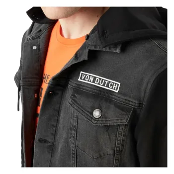 cafe 4 racer - Von Dutch Denim jacket black - Von Dutch Bundy 