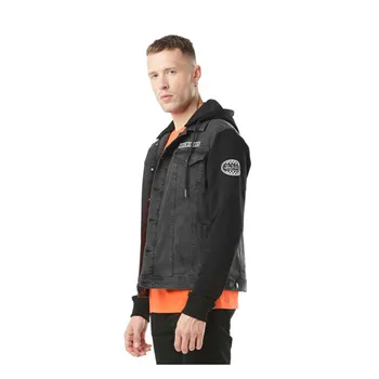 cafe 4 racer - Von Dutch Džínsová bunda čierna - Von Dutch Bundy 