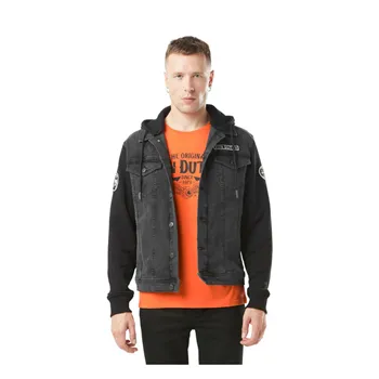 cafe 4 racer - Von Dutch Džínsová bunda čierna - Von Dutch Bundy 