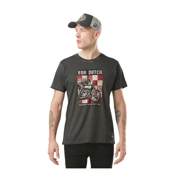 cafe 4 racer - Biltwell Evolution t-shirt black - BILTWELL Tričká 