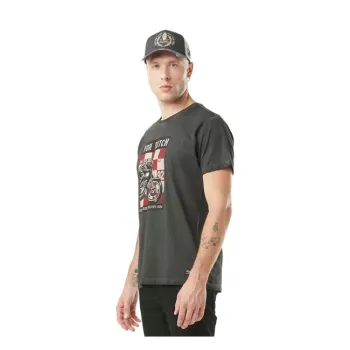 cafe 4 racer - Von Dutch Poster t-shirt dark grey - Von Dutch T-Shirts 