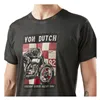 cafe 4 racer - Von Dutch Poster t-shirt dark grey - Von Dutch T-Shirts 