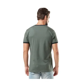 cafe 4 racer - Von Dutch Fire t-shirt grey/orange - Von Dutch T-Shirts 