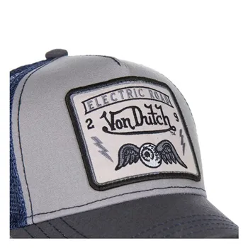 cafe 4 racer - Von Dutch Heritage cap square patch blue  - Von Dutch Caps 