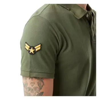 cafe 4 racer - Von Dutch Polo t-shirt militaire 1 - Von Dutch T-Shirts 