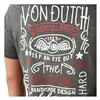 cafe 4 racer - Von Dutch Tričko s výstrihom do V tmavo šedé - Von Dutch Tričká 
