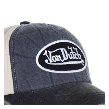 cafe 4 racer - Von Dutch Permament cap denim, white, anthracite denim - Von Dutch Kšiltovky 