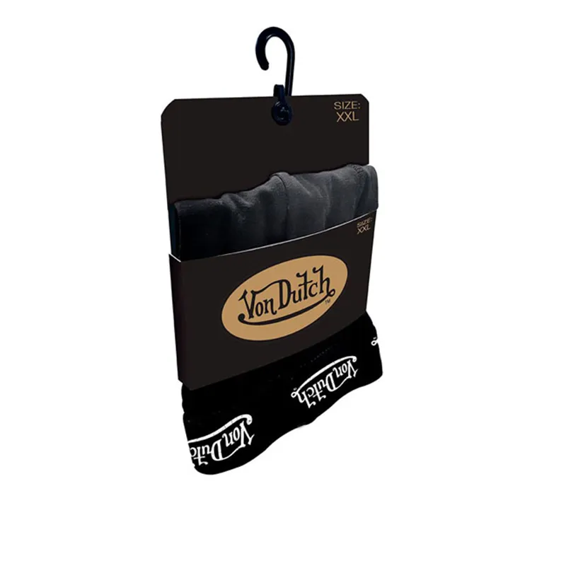 cafe 4 racer - Von Dutch Logo černé boxerky - Von Dutch Spodní prádlo 