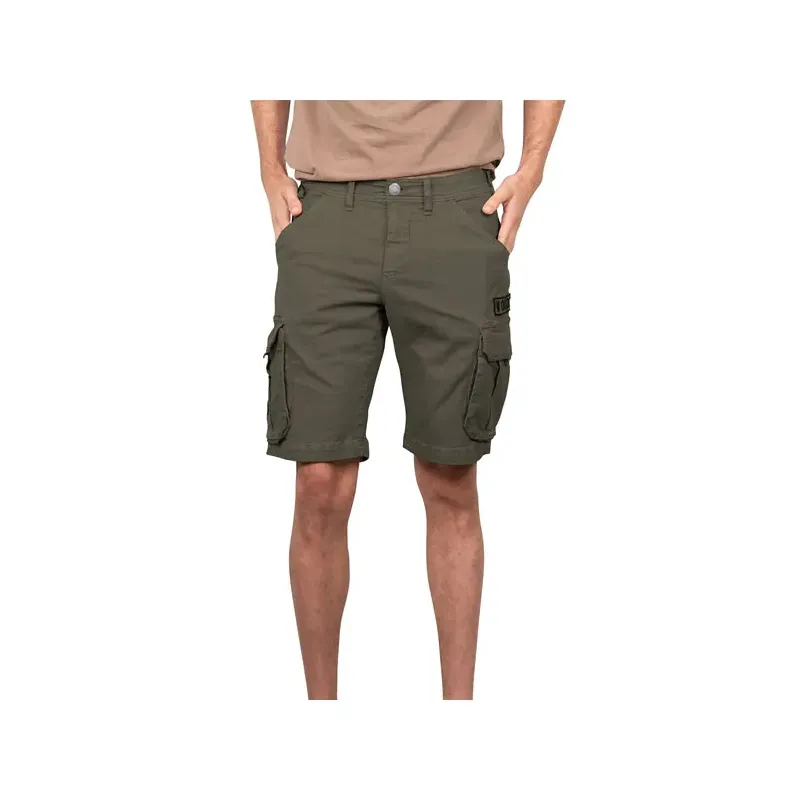 cafe 4 racer - Von Dutch Cargo short canvas kaki - Von Dutch Shorts 