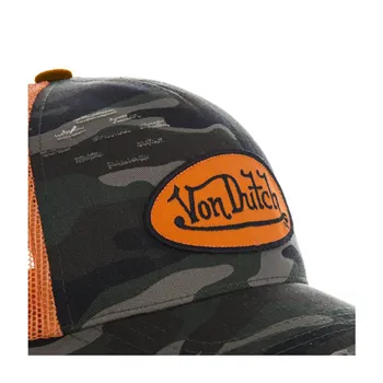 cafe 4 racer - Von Dutch Heritage cap camou orange patch/net - Von Dutch Caps 