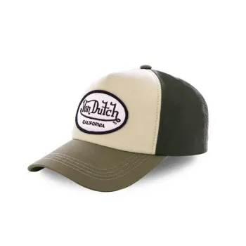 cafe 4 racer - Von Dutch Heritage-Trucker Posádková čiapka s lebkou čierna/biela/žltá - Von Dutch Šiltovka 