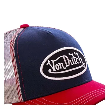 cafe 4 racer - Von Dutch Permament cap blauw/rood - Von Dutch Kšiltovky 