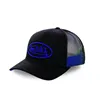 cafe 4 racer - Von Dutch Permament cap black/neon blue - Von Dutch Caps 