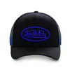 cafe 4 racer - Von Dutch Permament cap black/neon blue - Von Dutch Caps 